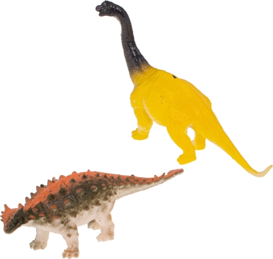 Készlet dinoszauruszokkal és autóval