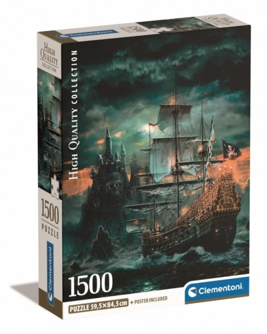 Puzzle 1500 darab Kompakt Kalózhajó