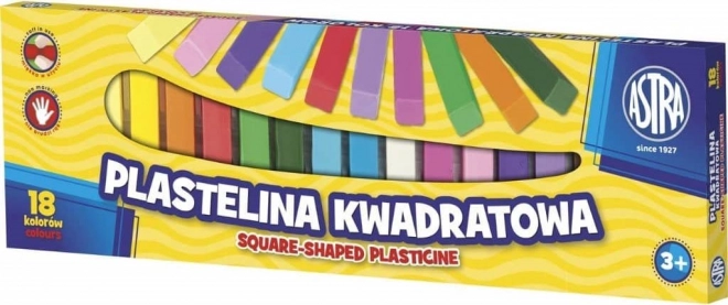 ASTRA Tégla alakú gyurma 18 színnel