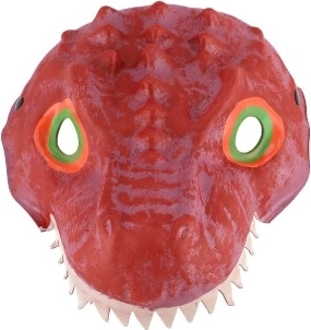 Dinoszaurusz habmaszk 20x19 cm különböző típusok karneválra