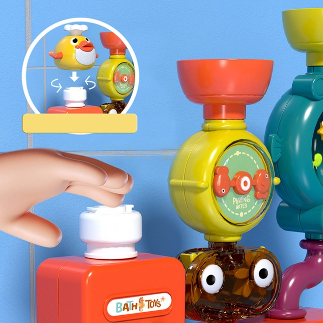 Woopie fürdőjáték kacsa és kerekes játék szettel