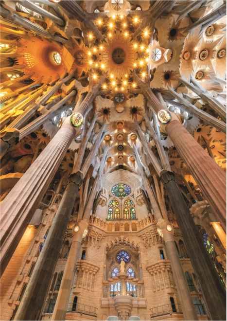 Educa puzzle: Sagrada Família belső tér, Barcelona, 1000 darabos