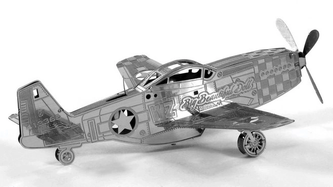 Mustang P-51 Fém 3D Puzzle