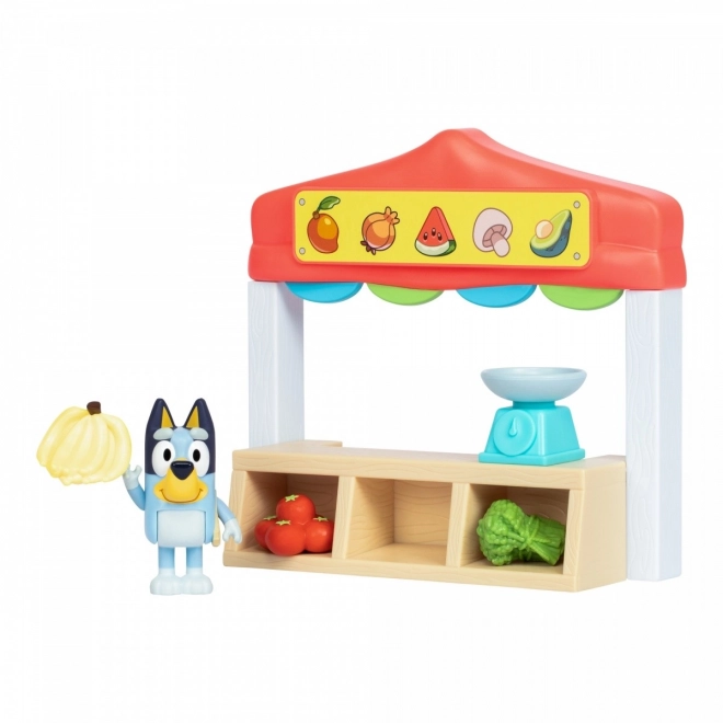 Bluey mini figurák - Élelmiszerbolt készlet