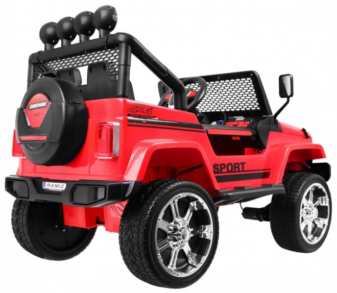 Terepjáró Raptor Drifter Vörös + Távirányító + 4x4 Meghajtás + Tárolóhely + Lassan induló + MP3 LED dióda