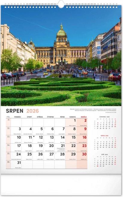 Fali Naptár Prága 2026