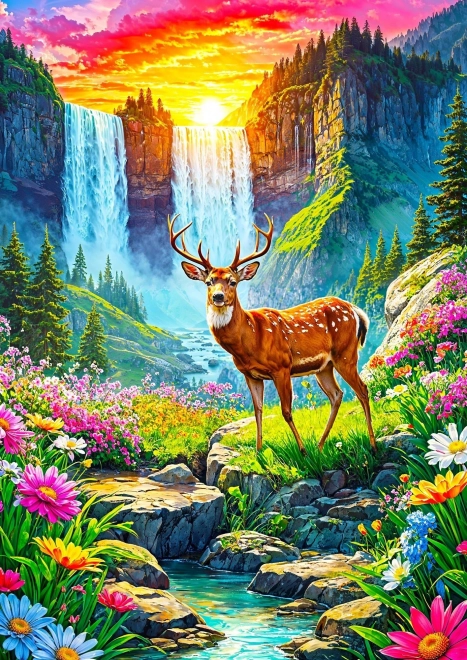 Élvezze a puzzle Szarvasok paradicsoma 1000 darab