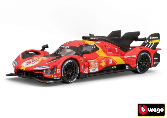 Fém modellautó Ferrari Racing 499P LMH Le Mans Bajnok 2023