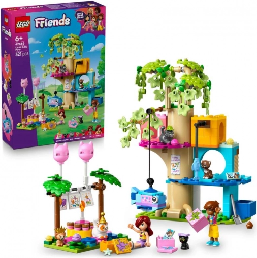 Lego Friends cicás születésnapi parti és lombház
