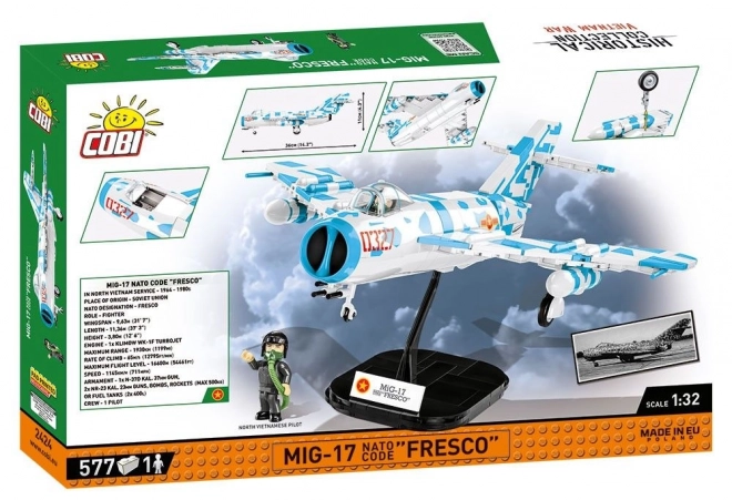 Vietnam háború MiG-17 Fresco építőkészlet, 1:32 méretarány