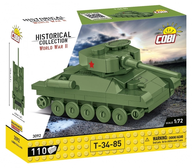 ii. világháborús t-34/85 tank modell építőkészlet