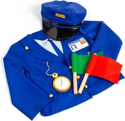 Bigjigs Toys jegyellenőri jelmez