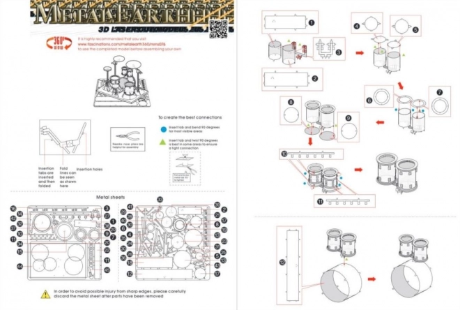 Metal Earth 3D dobkészlet puzzle