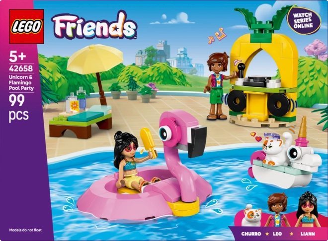 Lego Friends Szórakozás az egyszarvús és flamingós medencénél