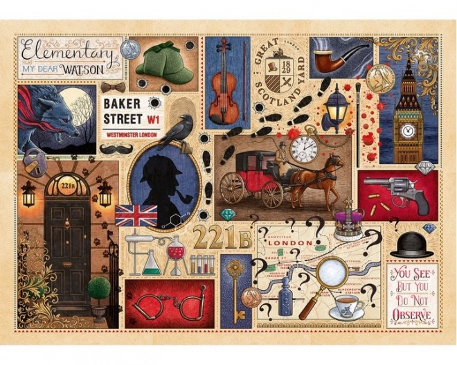 Könyvklub Puzzle: Sherlock Holmes 1000 Darabos