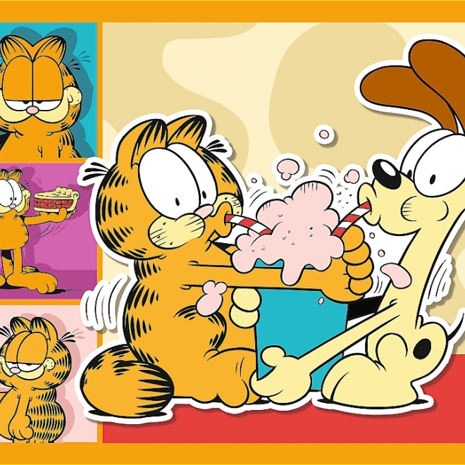 Puzzle TREFL Garfield imádja a lasagnát 4 az 1-ben