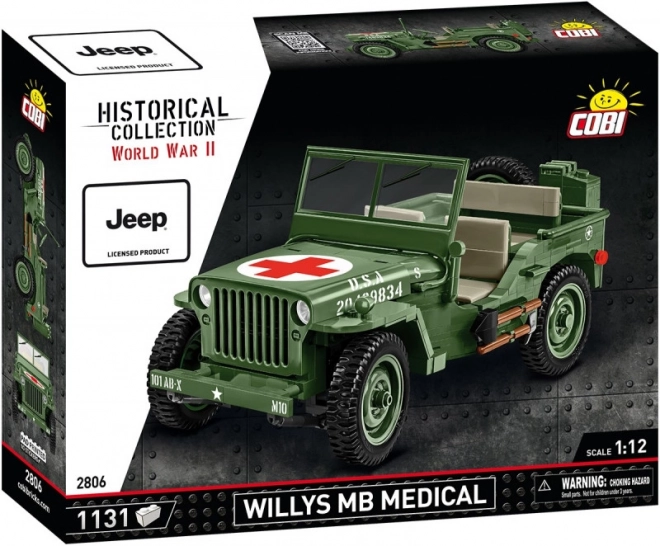 Katonai orvosi Jeep Willys MB építőkészlet