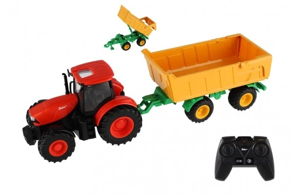 Zetor távírány traktor rc utánfutóval 42 cm 2,4 GHz akkumulátorral és hanggal