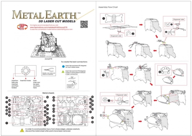 Metal Earth 3D puzzle Apollo holdkomp