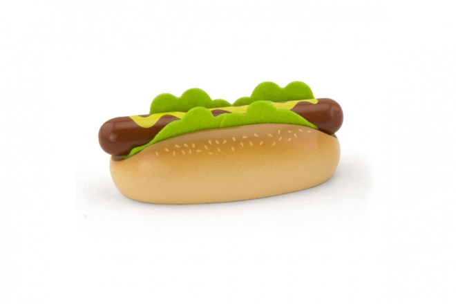 Fa hotdog és tej szett