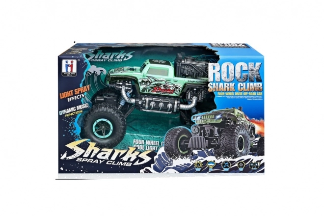 Rock Shark RC autó zöld