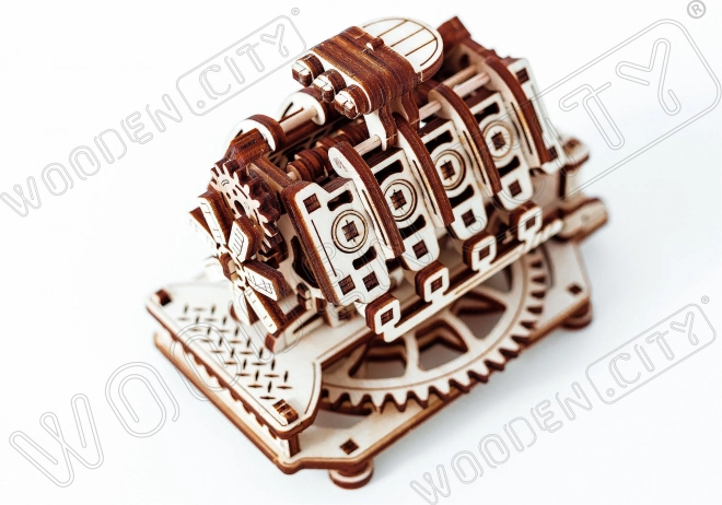 V8 Motor 3D fa puzzle