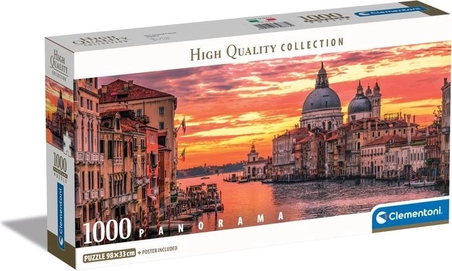 1000 darabos kompakt panoráma puzzle – Nagy-csatorna, Velence
