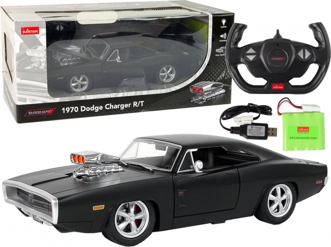 Távirányítós Dodge Charger 1:16 Fekete