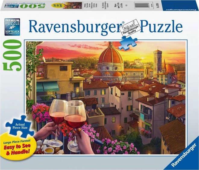 Ravensburger puzzle: Idilli helyek - Firenzei terasz XXL 500 darab