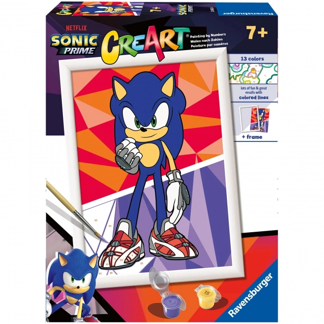 Kreatív Festőszámok Sonic Prime - Ravensburger