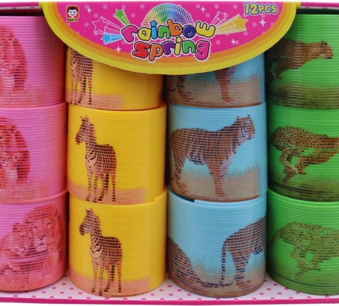 Színes Safari Rugók 12 db