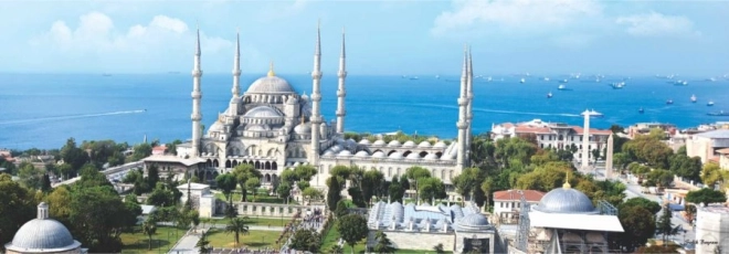 Anatolian panoráma puzzle - Szultán Ahmed Mecset, Isztambul 1000 darab