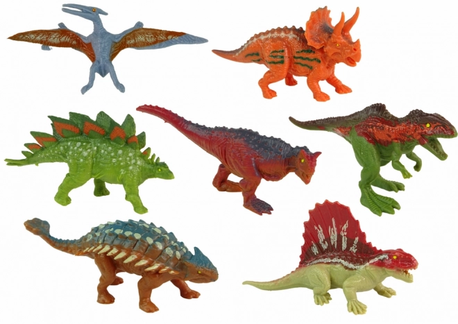 Színes dinoszaurusz figurák 12 darabos szett