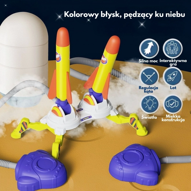 Woopie Duális Hab Rakéta Kilövő, 6 db