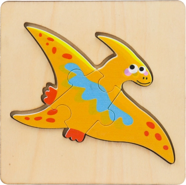 Fa kirakó Puzzle Dinoszauruszok 11 x 11 cm