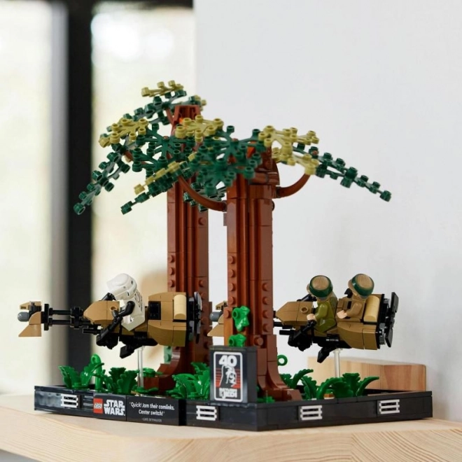 LEGO Star Wars dioráma: üldözés Endor erdeiben