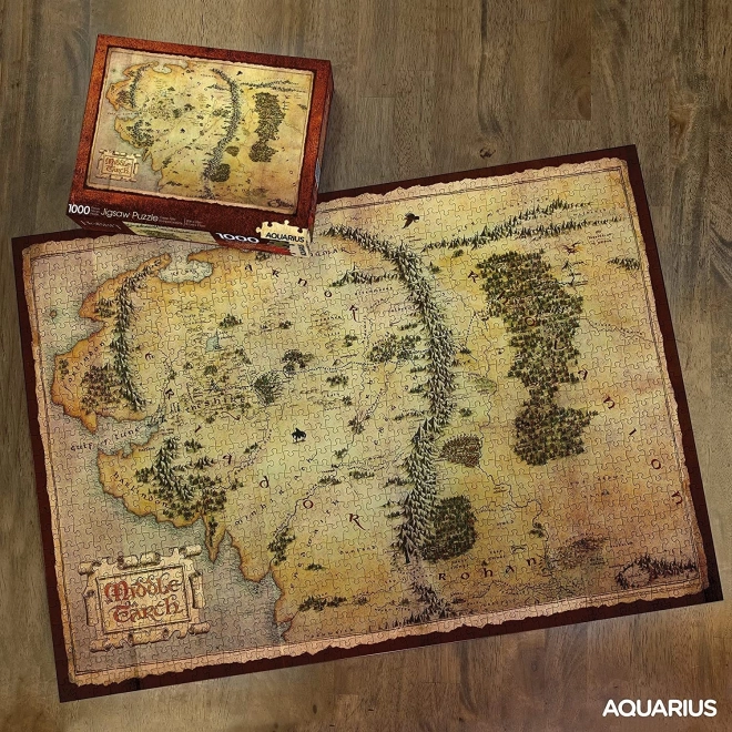 AQUARIUS Puzzle Hobit: Középfölde Térkép 1000 darab