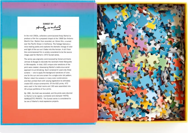 GALISON kirakós Andy Warhol: Naplemente 500 darabos