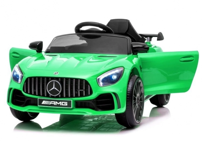 Mercedes AMG GT R zöld elektromos autó gyermekeknek