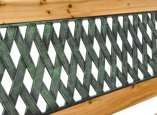 Kerti fa pad háttámlával