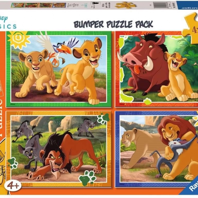 RAVENSBURGER puzzle Disney: Az oroszlánkirály 4×42 darab