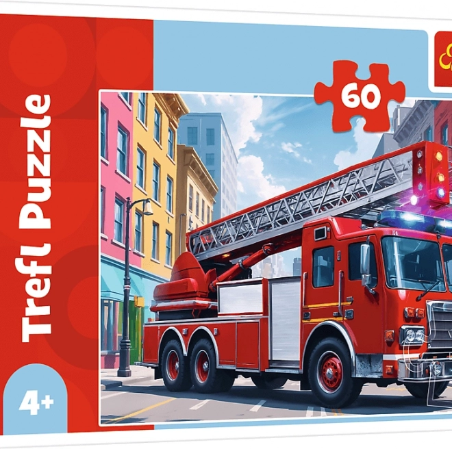 Tűzoltóautó Kirakó 60 Darab