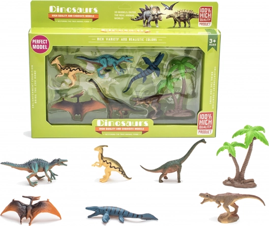 7 db dinoszaurusz figura készlet 5 cm