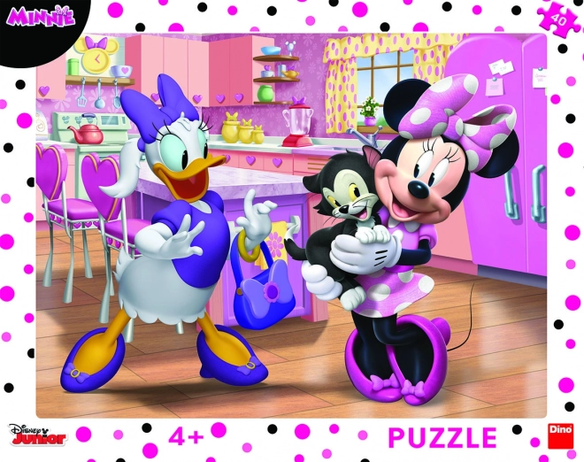 Dino Minnie Új Kisállata Puzzle 40 Darabos