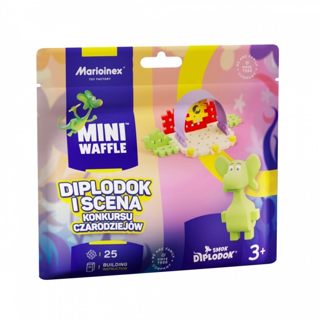 Mini Waffle - Diplodok és színházi jelenet 25 elemmel