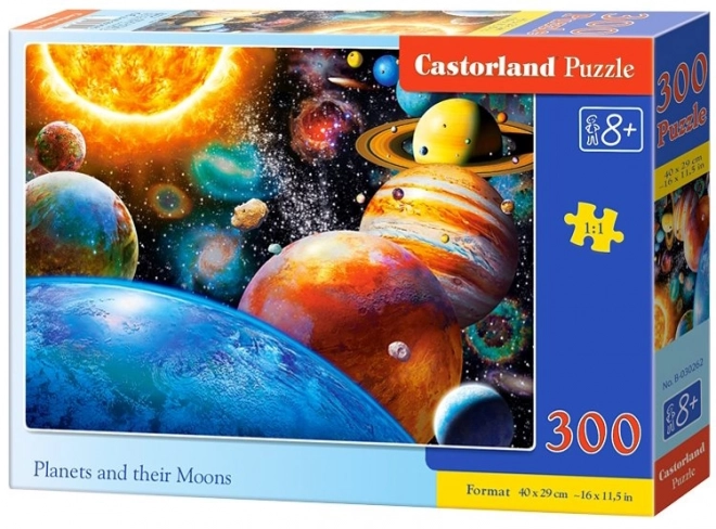 Planéták és Holdjaik 300 darabos puzzle