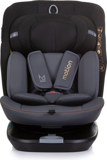 Chipolino forgatható autós gyerekülés i-Size 40-150 cm Isofix Obszidián