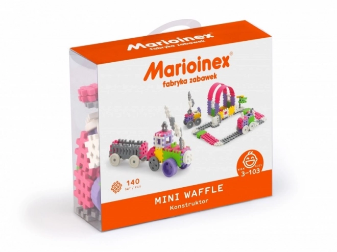 Waffle Mini építőkockák lányoknak - 140 darabos készlet