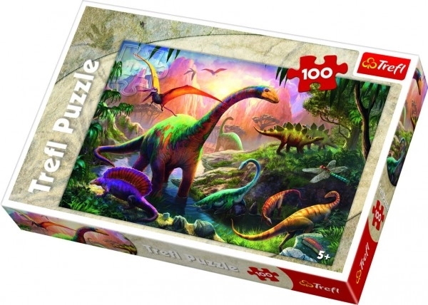 Trefl: Dinoszauruszok világa 100 darabos puzzle