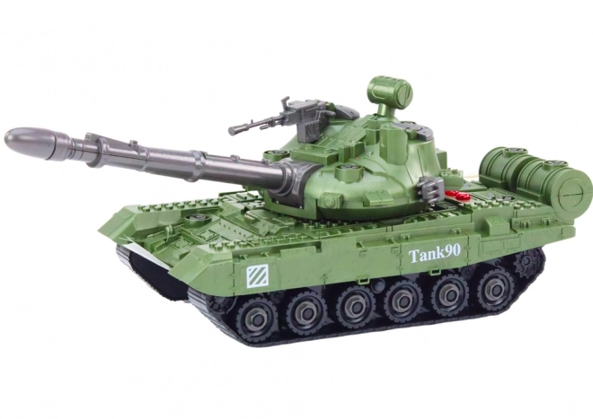 Zöld tank DIY gyerekeknek szétszedhető elemekkel és hangokkal